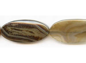 Brown Agate 25x56 Flat Oval