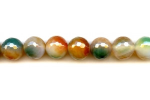 Dyed Agate 15mm Faceted Round