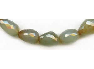 Green Chalcedony 12-18x Faceted Nugget