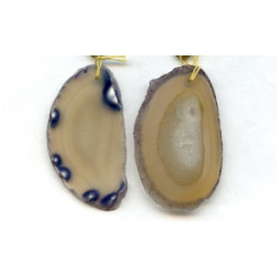 Dyed Agate 48-60x Slice Pendant