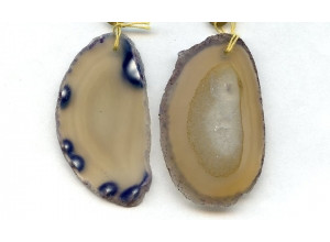 Dyed Agate 48-60x Slice Pendant