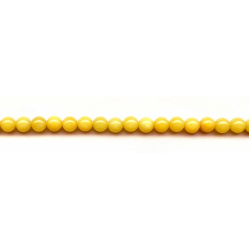 103-0028 Dyed Yellow Jade <br>6mm Round