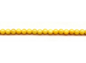 Dyed Yellow Jade 6mm Round