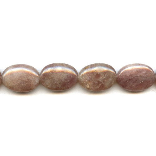 104-0011 African Red Aventurine <br>18x25 Flat Oval