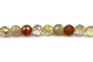 Mixed Quartz 12mm Faceted Round