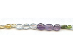 Mixed Quartz 4x6-8x10 Flat Oval