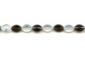 Mixed Quartz 8x12 Faceted Flat Oval