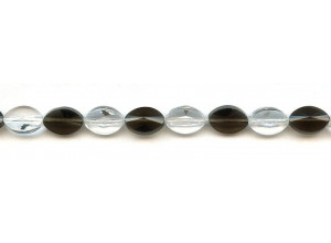 Mixed Quartz 8x12 Faceted Flat Oval