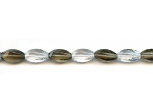 Mixed Quartz 8x15 Faceted Swirl