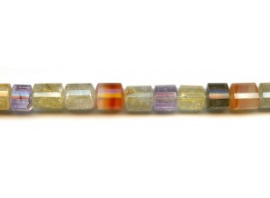 Mixed Quartz 10x Faceted Tri-Tube