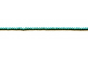 Matte Imitation Turquoise 3mm Round