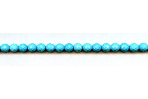 Imitation Turquoise 6mm Faceted Round