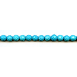 Imitation Turquoise 8mm Faceted Round