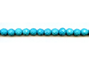 Imitation Turquoise 8mm Faceted Round