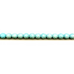 Imitation Turquoise 8mm Faceted Round