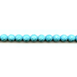 Imitation Turquoise 10mm Faceted Round