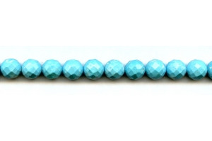 Imitation Turquoise 10mm Faceted Round