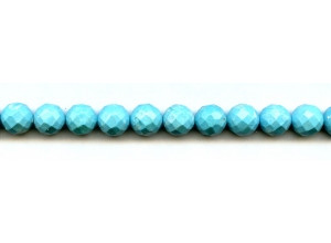 Imitation Turquoise 10mm Faceted Round