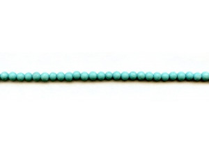 Matte Imitation Turquoise 4mm Round