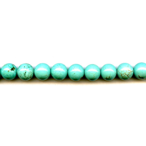 107-0056 Imitation Turquoise <br>12mm Round