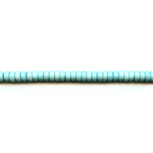 107-0076 Imitation Turquoise <br>7mm Rondell