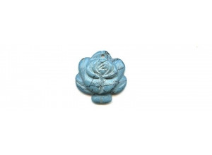 Imitation Turquoise 25mm Flower Pendant