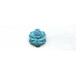 Imitation Turquoise 25mm Flower Pendant