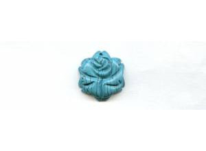 Imitation Turquoise 25mm Flower Pendant