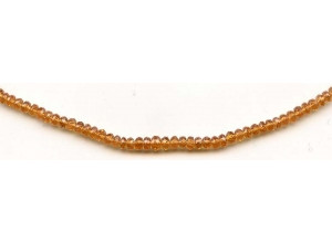 Mandarin Garnet 3-4mm Faceted Rondell