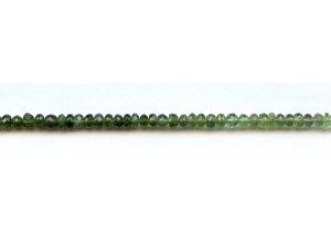 Green Tourmaline 4mm Faceted Rondell