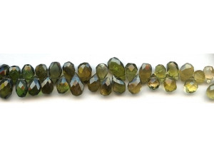 Tourmaline 8-12x Flat Pear Briolette