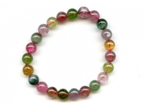 Tourmaline 7.5mm Round Bracelet