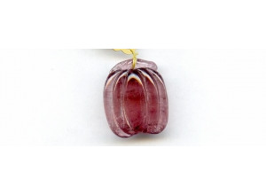 Tourmaline 28x24 Carved Pendant