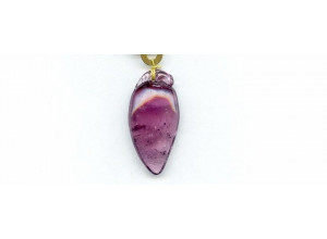 Tourmaline 32x16 Carved Pendant