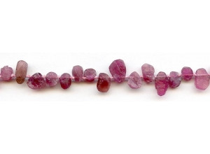 Pink Tourmaline 7-10x Rough Drop