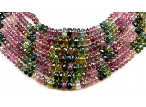 Tourmaline 3-6mm Faceted Rondell