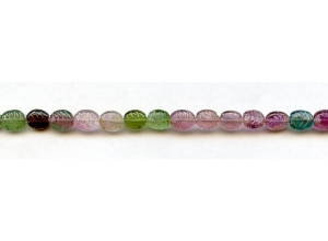 Tourmaline 6mm Carved Flat Oval