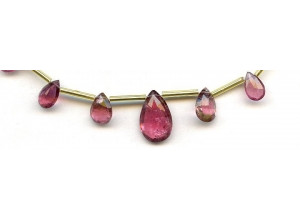 Tourmaline 9-17x Flat Pear Briolette