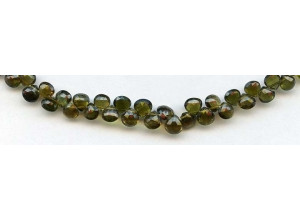 Green Tourmaline 5-6x Flat Pear Briolette