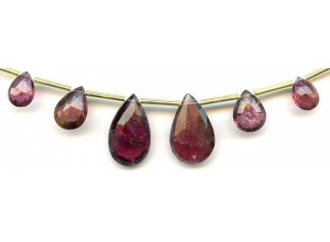 Tourmaline 11-22x Flat Pear Briolette