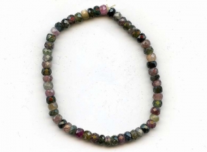 Tourmaline 4mm Faceted Rondell Bracelet