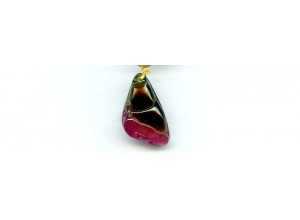 Tourmaline 20x15 Carved Pendant