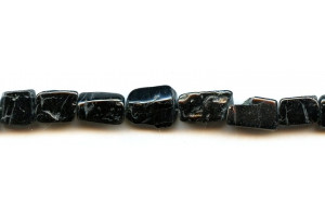 Black Tourmaline 9-10mm Flat Nugget