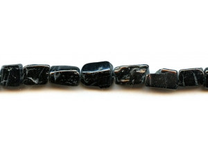 Black Tourmaline 9-10mm Flat Nugget