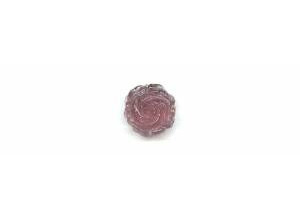 Tourmaline 18mm Carved Flower Pendant