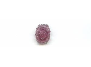 Tourmaline 22mm Carved Pendant