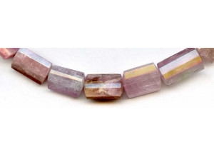 Pink Tourmaline 9-14x Faceted Flat Rectangle