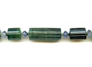 Green Tourmaline 12-14x Rough Tube