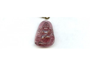 Tourmaline 30x22 Carved Pendant