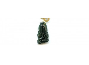 Tourmaline 25x13 Carved Pendant